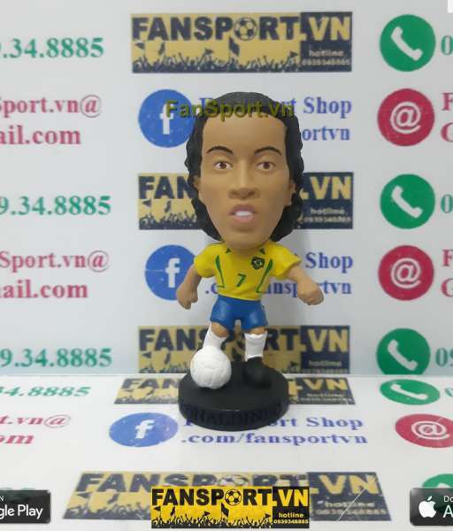 Tượng Ronaldinho 7 Brazil 2002 2003 2004 home yellow corinthian PRO890