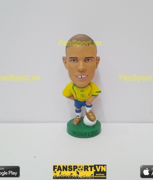 Tượng Ronaldo 9 Brazil 2004 2005 2006 home yellow corinthian PR055