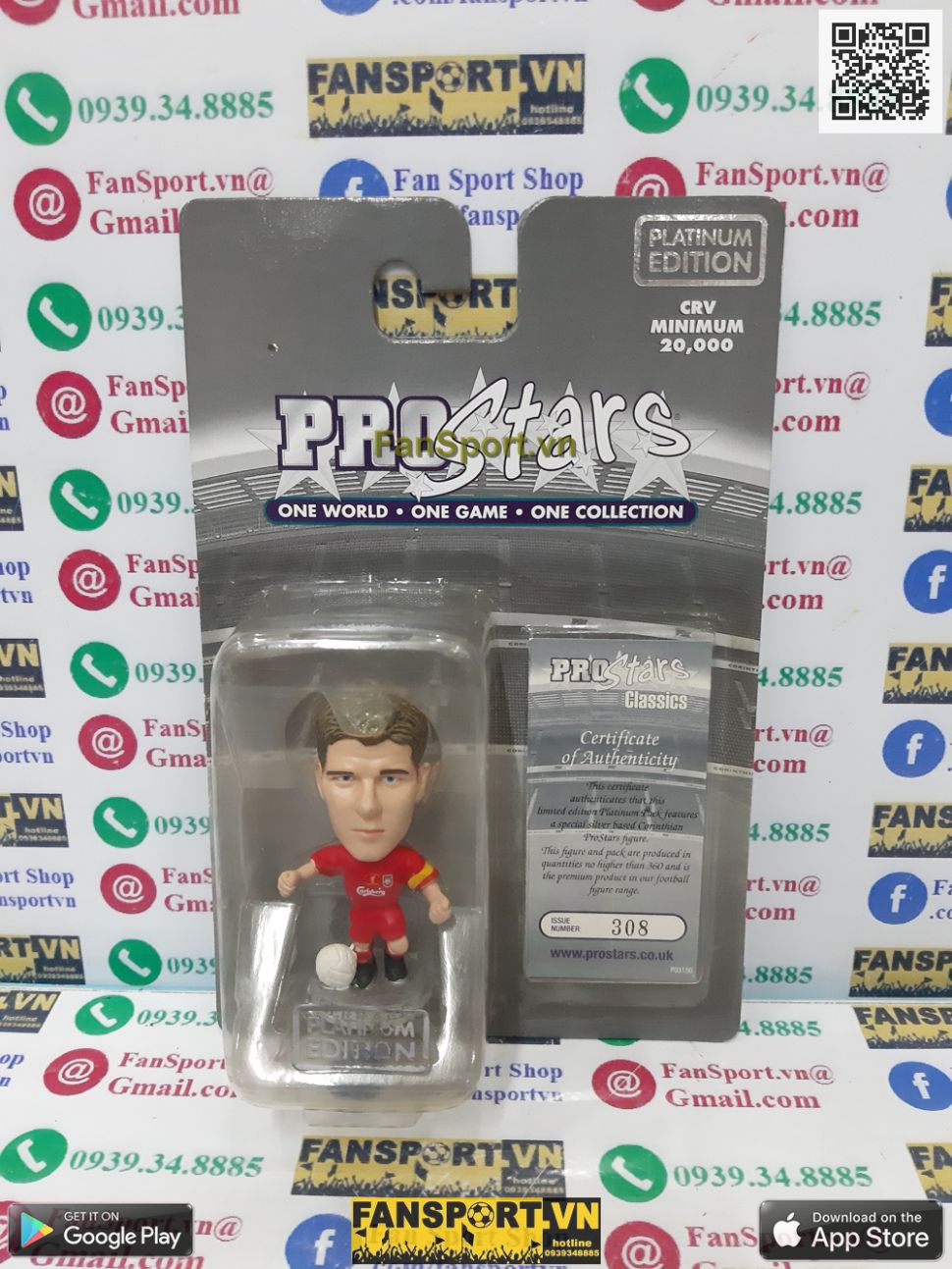 Tượng Gerrard Liverpool winner FA Cup 2006 corinthian PR1608 platinum
