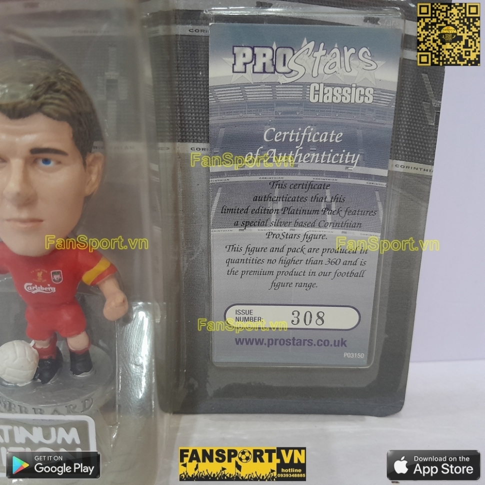 Tượng Gerrard Liverpool winner FA Cup 2006 corinthian PR1608 platinum