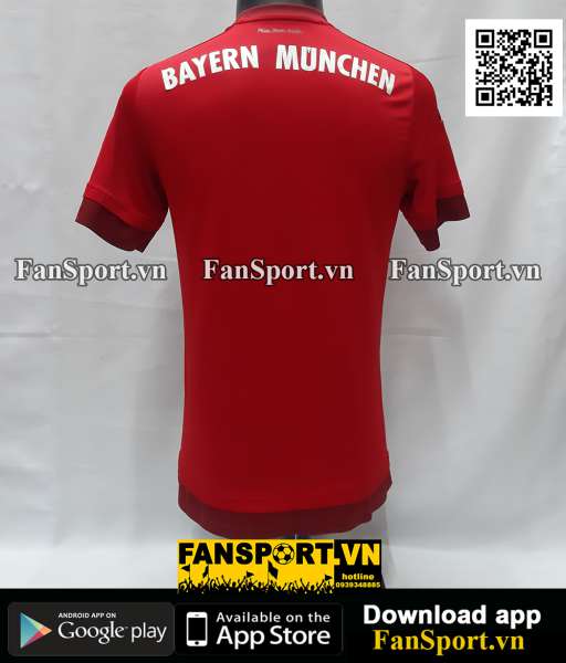 Áo đấu Bayern Munich 2015 2016 home shirt jersey red S14294
