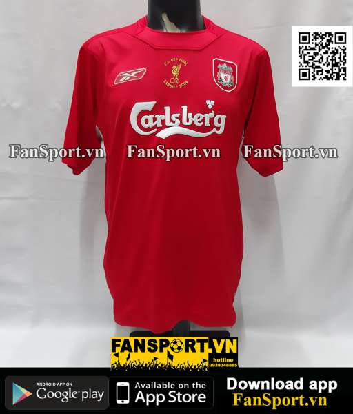 Áo đấu Liverpool FA Cup final 2006 home shirt jersey 2004 2005 red