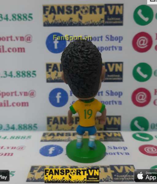 Tượng Hulk 19 Brazil 2013-2014 home yellow kodoto soccerwe