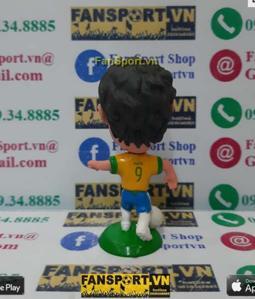 Tượng Alexandre Pato 9 Brazil 2012-2013 home yellow kodoto