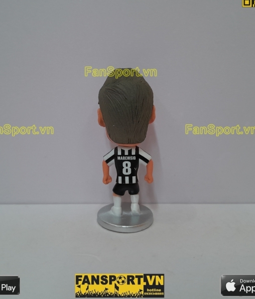 Tượng Claudio Marchisio 8 Juventus 2013 2014 home white black kodoto