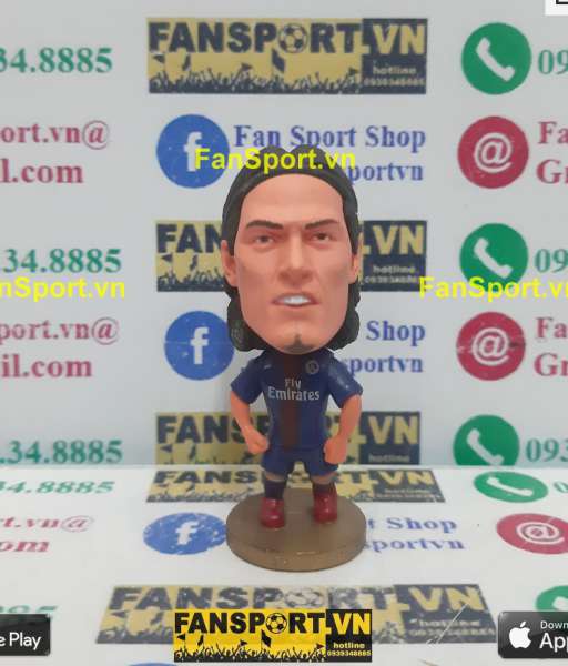Tượng Edinson Cavani 9 PSG 2018-2019 home blue soccerwe