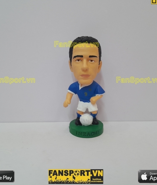 Tượng Filippo Inzaghi 9 Italy 2003 2004 home blue corinthian PRO977