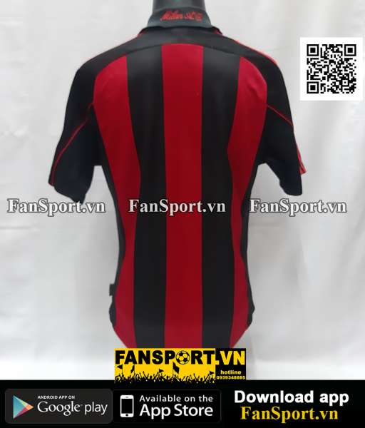 Áo đấu AC Milan 2000-2001-2002 home shirt jersey red 683548 Adidas