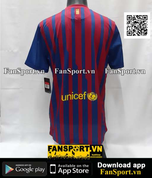 Áo đấu Barcelona 2011-2012 home shirt jersey red blue 419877 Nike