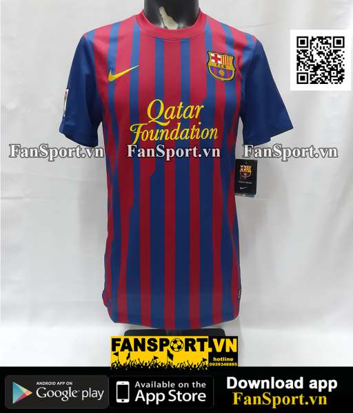 Áo đấu Barcelona 2011-2012 home shirt jersey red blue 419877 Nike BNWT