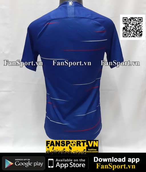 Áo đấu Chelsea 2018 2019 home shirt jersey blue 919009-496 Nike