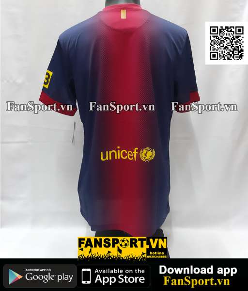 Áo đấu Barcelona 2012-2013 home shirt jersey red blue 478323 Nike BNWT