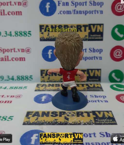 Tượng Phil Jones 4 Manchester United 2012-2013 home soccerstazr SOC078