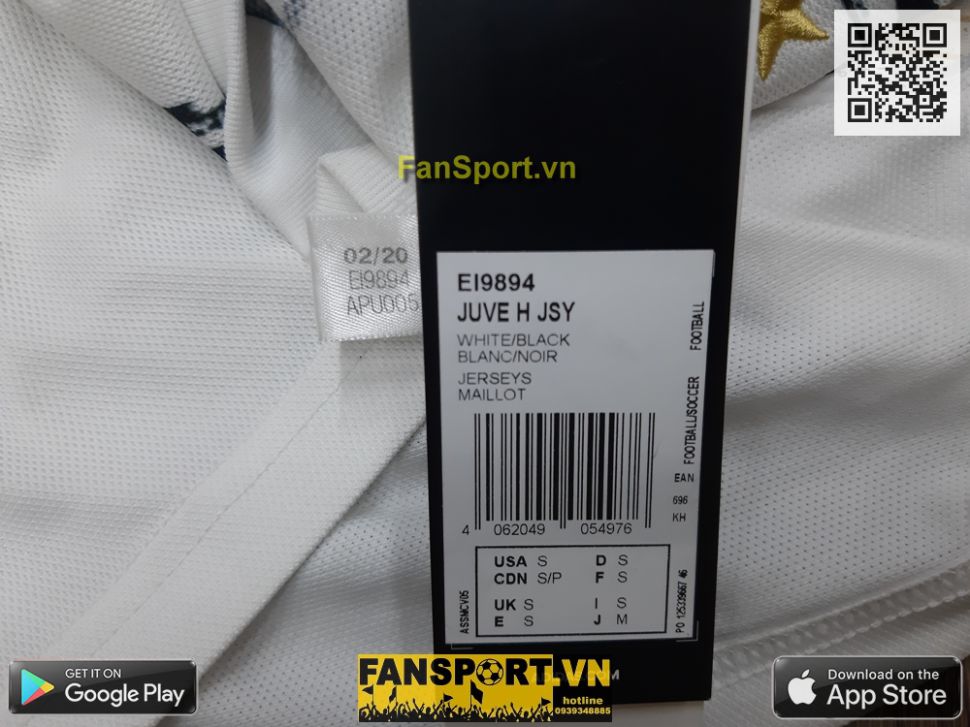 Áo đấu Ronaldo 7 Juventus 2020-2021 home shirt jersey EI9894 BNWT CR7