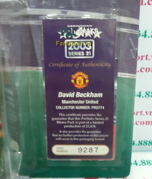 Tượng Beckham 7 Manchester United 2002-2003 home corinthian PRO774