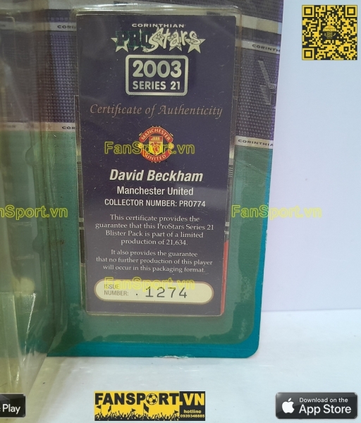 Tượng Beckham 7 Manchester United 2002-2003 home corinthian PRO774