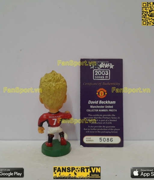 Tượng Beckham 7 Manchester United 2002-2003 home corinthian PRO774