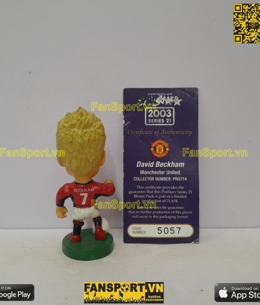 Tượng Beckham 7 Manchester United 2002-2003 home corinthian PRO774