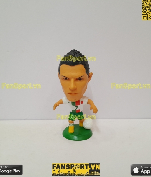 Tượng Cristiano Ronaldo 7 Portugal 2010 2011 2012 away white kodoto