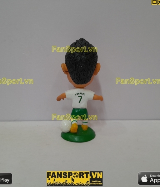 Tượng Cristiano Ronaldo 7 Portugal 2010 2011 2012 away white kodoto