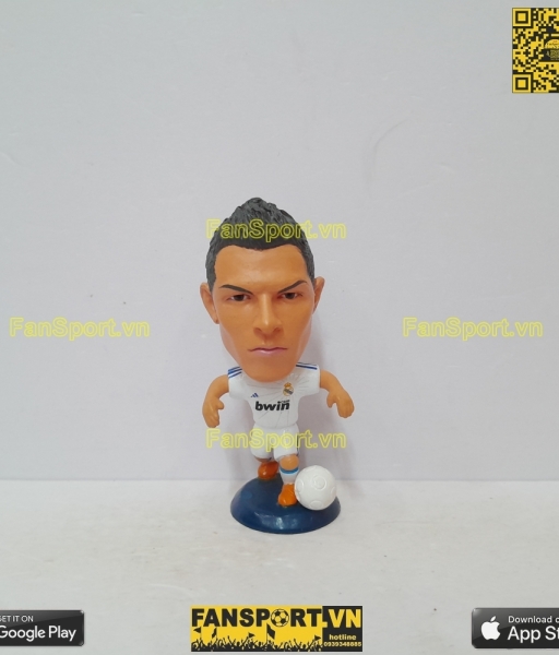 Tượng Cristiano Ronaldo 7 Real Madrid 2010 2011 home white kodoto CR7