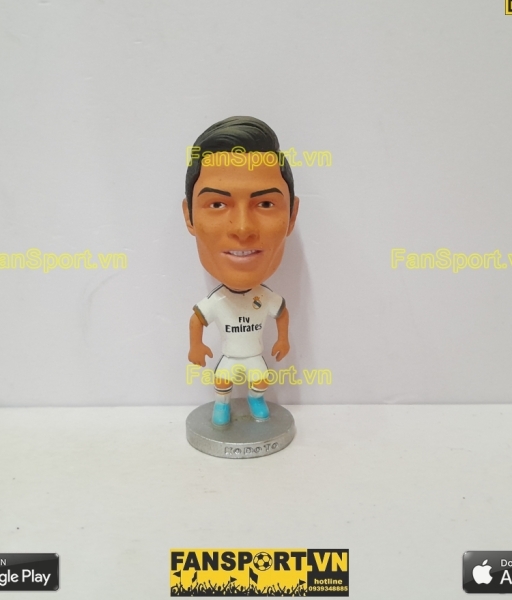 Tượng Cristiano Ronaldo 7 Real Madrid 2013 2014 home white kodoto CR7