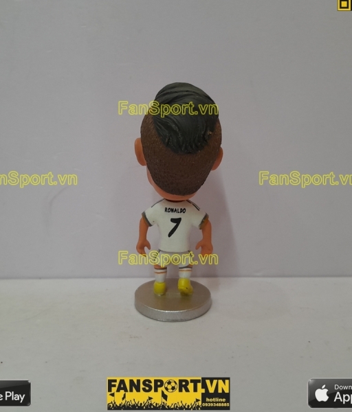 Tượng Cristiano Ronaldo 7 Real Madrid 2013 2014 home white kodoto CR7
