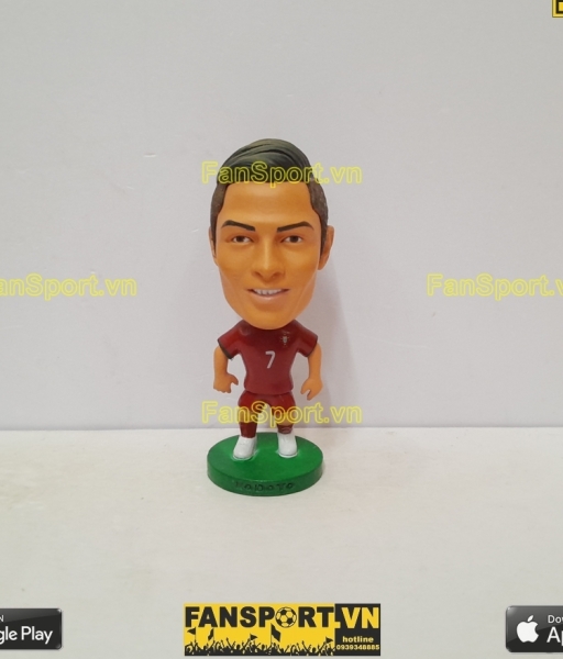 Tượng mô hình Ronaldo 7 Portugal 2012 2013 2014 home red kodoto