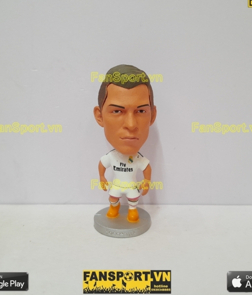 Tượng Cristiano Ronaldo 7 Real Madrid 2014-2015 home white soccerwe
