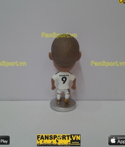 Tượng Ronaldo 9 Real Madrid 2005-2006 home white kodoto