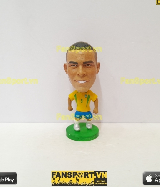 Tượng cầu thủ Ronaldo 9 Brazil 2002 2003 2004 home yellow soccerwe
