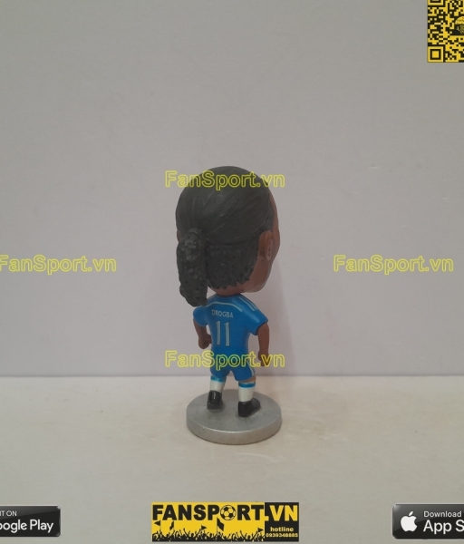 Tượng Didier Drogba 11 Chelsea 2014-2015 home blue kodoto
