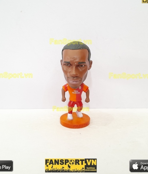 Tượng Didier Drogba 11 Galatasaray 2013-2014 home orange kodoto