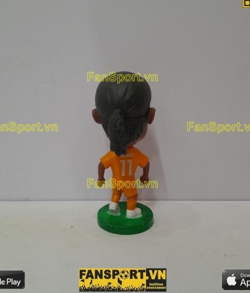 Tượng Didier Drogba 11 Ivory Coast 2014 2015 2016 home yellow kodoto