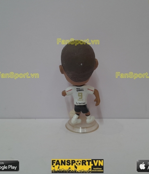 Tượng Ronaldo 9 Corinthians 2010 2011 home white kodoto ball