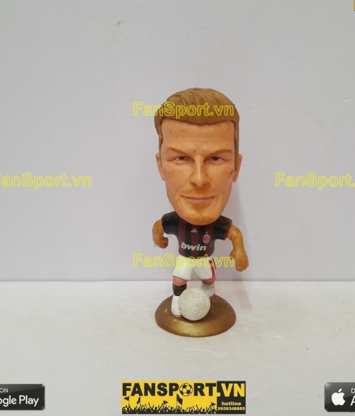 Tượng David Beckham 32 AC Milan 2009 2010 home kodoto ball