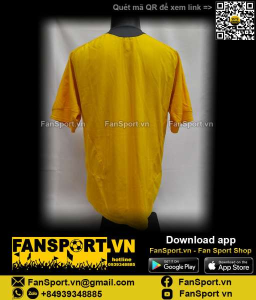 Áo Arsenal Champion League Final 2006 away shirt jersey yellow 2005