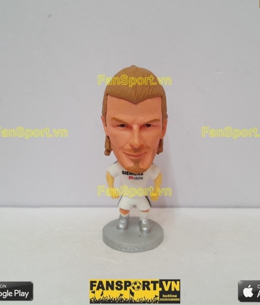 Tượng David Beckham 7 Real Madrid 2004-2005 home white soccerwe