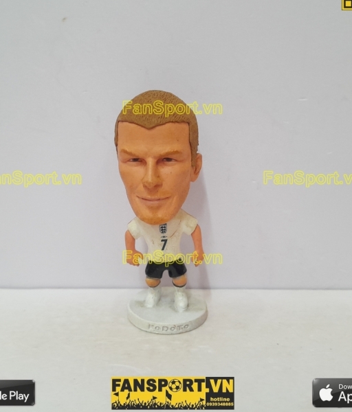 Tượng David Beckham 7 England 2003 2004 2005 home white kodoto