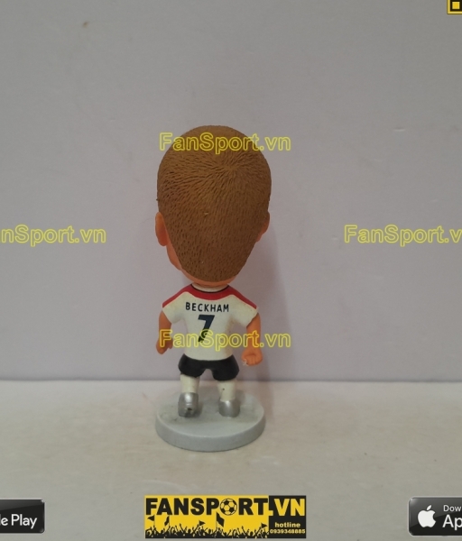 Tượng David Beckham 7 England 2003 2004 2005 home white soccerwe