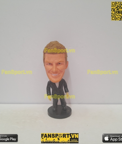 Tượng cầu thủ bóng đá David Beckham black vest kodoto