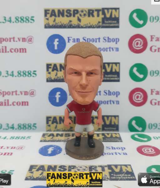 Tượng David Beckham 7 Manchester United 2000 2001 2002 home red kodoto