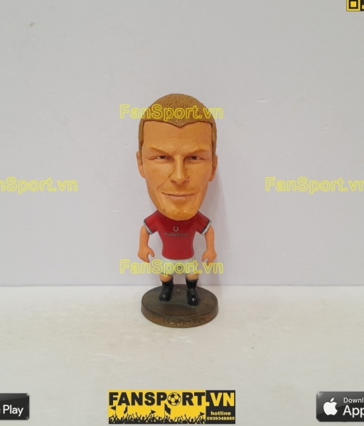 Tượng David Beckham 7 Manchester United 2000 2001 2002 home red kodoto