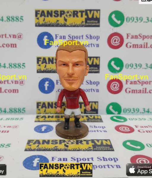 Tượng David Beckham 7 Manchester United 2000 2001 2002 home red kodoto