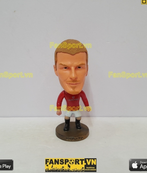 Tượng David Beckham 7 Manchester United 2000 2001 2002 home red kodoto