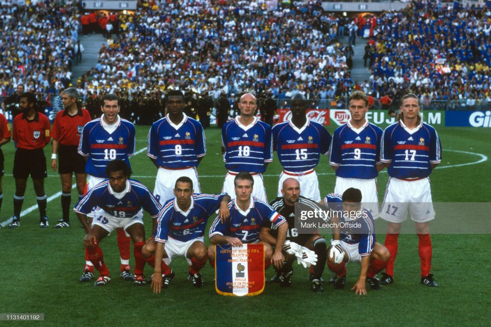 Áo đấu France World Cup 1998 1999 2000 home blue shirt jersey Adidas