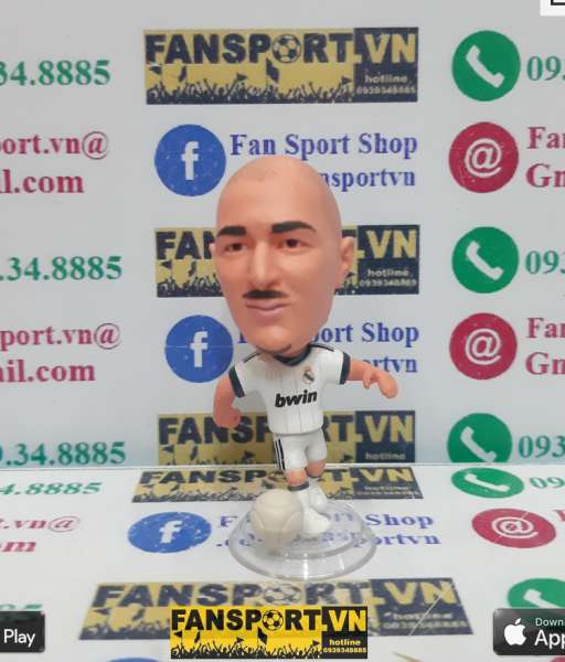 Tượng Karim Benzema 9 Real Madrid 2012-2013 home white kodoto