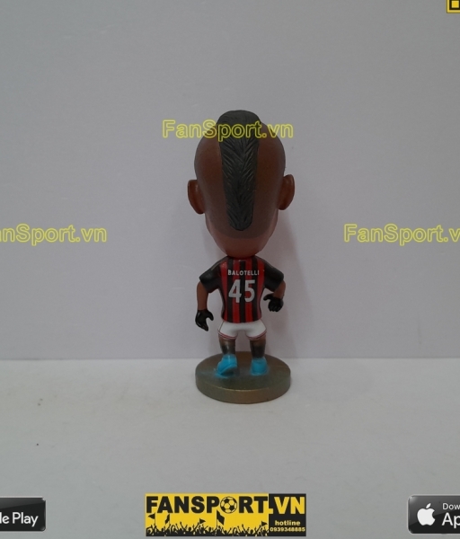 Tượng Mario Balotelli 45 AC Milan 2013 2014 home red black kodoto