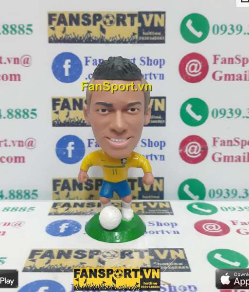Tượng Neymar 11 Brazil 2011-2012 home kodoto soccerwe long slevess