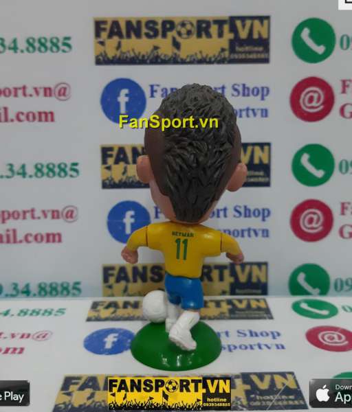Tượng Neymar 11 Brazil 2011-2012 home kodoto long slevess